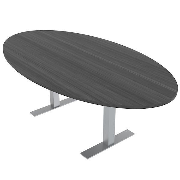 45.25 in W, 71.5 in L, 29 in H, Engineered Wood Top, Grey